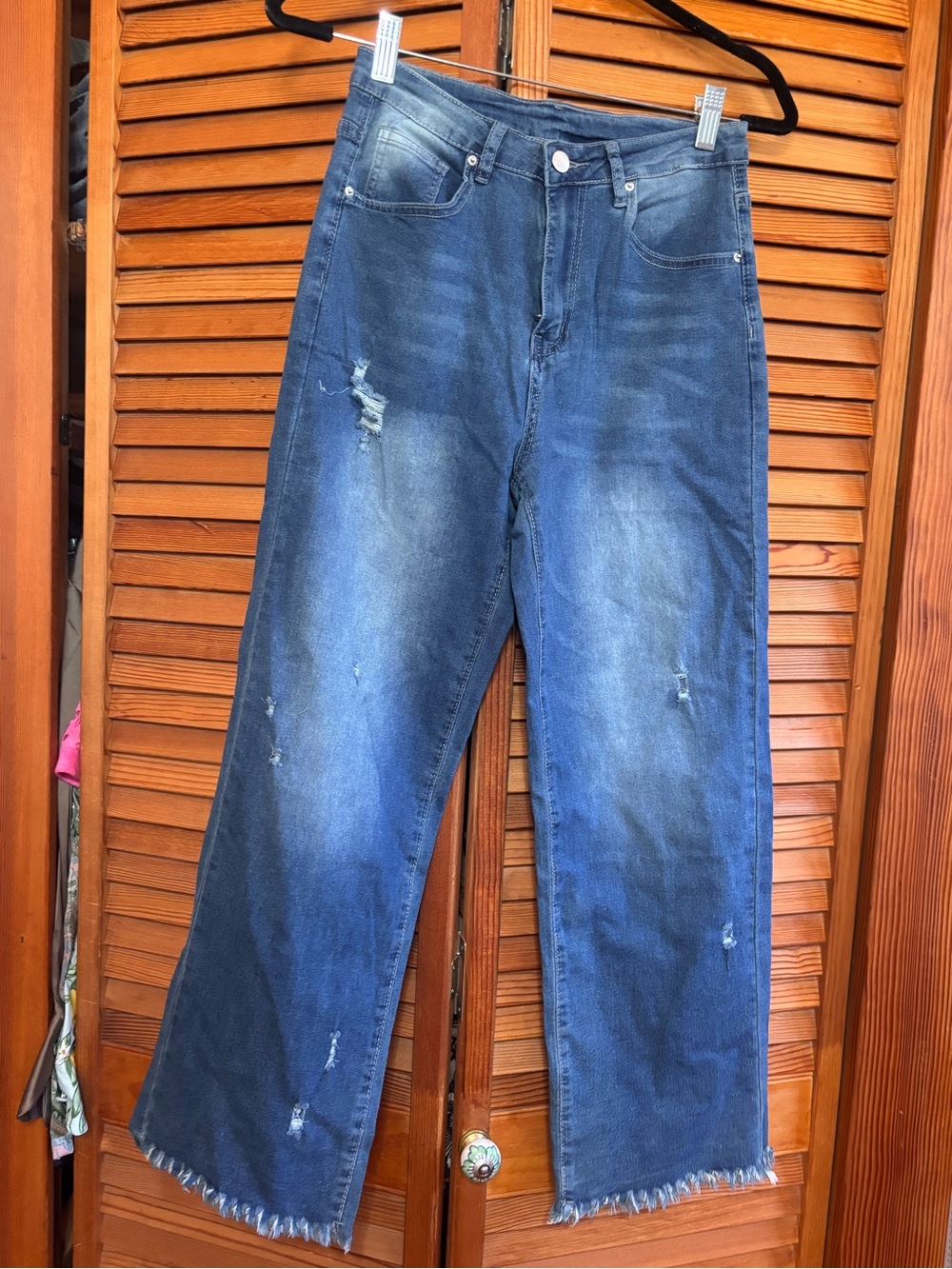 Women’s Distressed Blue Denim Jeans